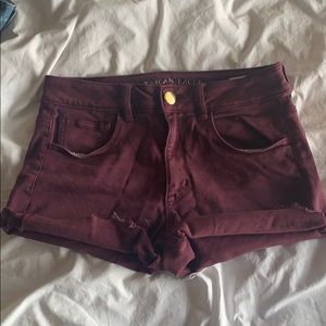 Maroon shorts